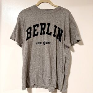 Anine Bing Lili University Berlin Tee - Heather Grey - XS